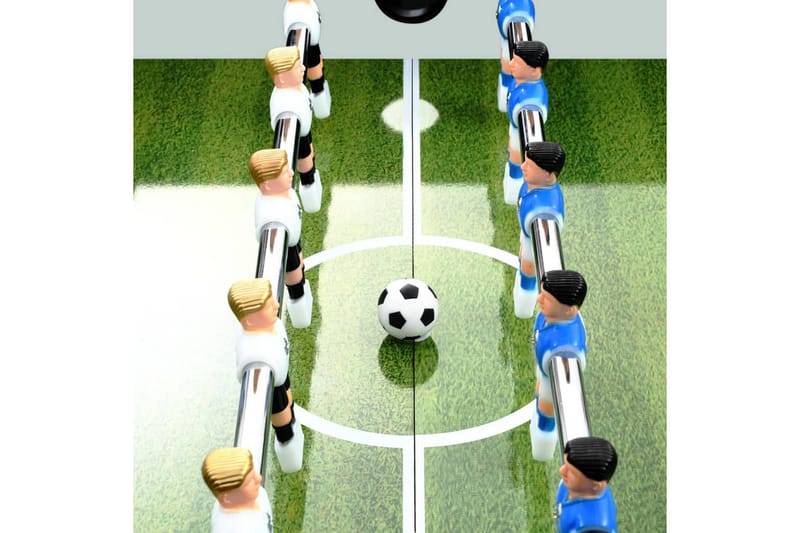 Fotbollsbord stål 60 kg 140x74,5x87,5 cm vit - Vit - Möbler - Spelrum - Spelbord - Bordsfotboll