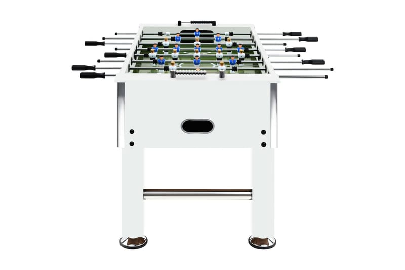 Fotbollsbord stål 60 kg 140x74,5x87,5 cm vit - Vit - Möbler - Spelrum - Spelbord - Bordsfotboll
