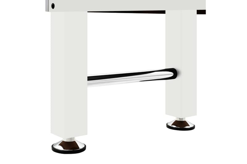 Fotbollsbord stål 60 kg 140x74,5x87,5 cm vit - Vit - Möbler - Spelrum - Spelbord - Bordsfotboll