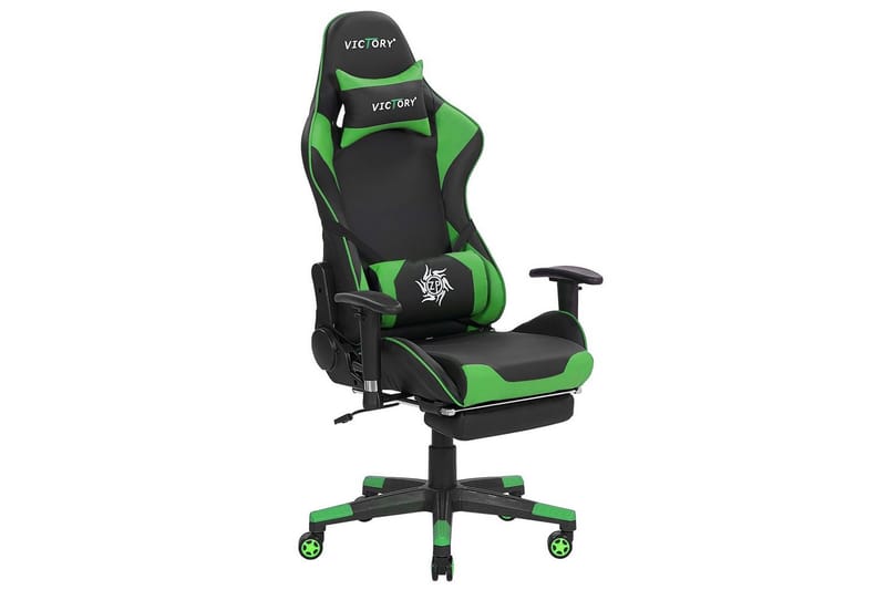 Gamingstol Victory Svart/Grön - Svart/Grön - Möbler - Spelrum - Spelbord