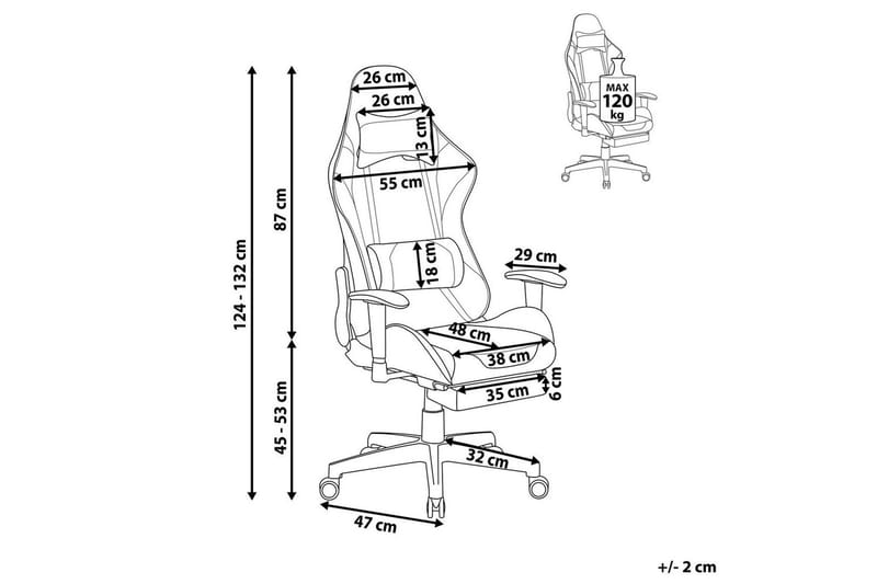 Gamingstol Victory Svart/Rosa - Svart/Rosa - Möbler - Spelrum - Spelbord