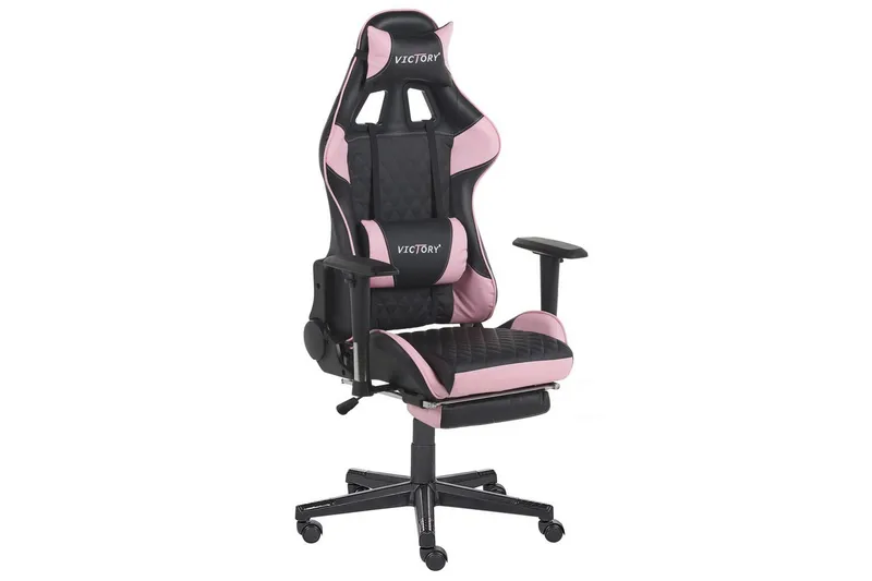 Gamingstol Victory Svart/Rosa, Svart/Rosa