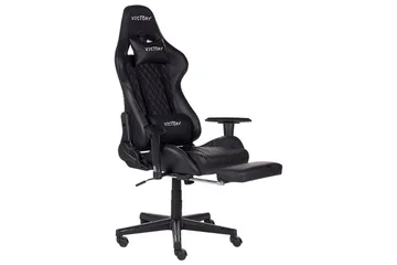 Gamingstol Victory Svart/Vit - Svart/Vit - Möbler - Spelrum - Gamingstol
