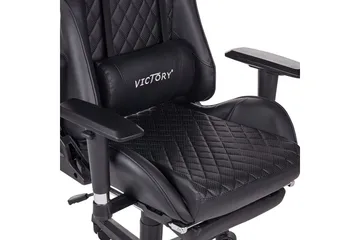Gamingstol Victory Svart/Vit - Svart/Vit - Möbler - Spelrum - Gamingstol