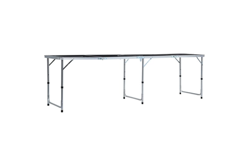 Hopfällbart beer pong bord 240 cm svart - Svart - Möbler - Spelrum - Spelbord