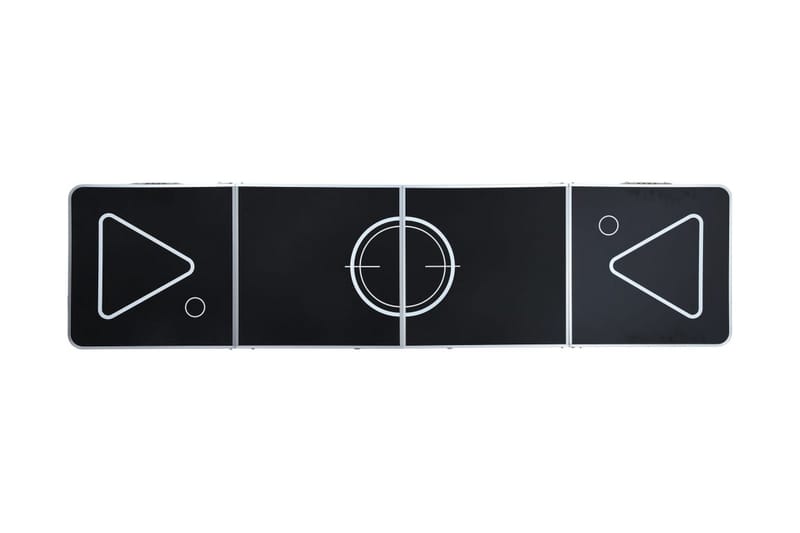 Hopfällbart beer pong bord 240 cm svart - Svart - Möbler - Spelrum - Spelbord