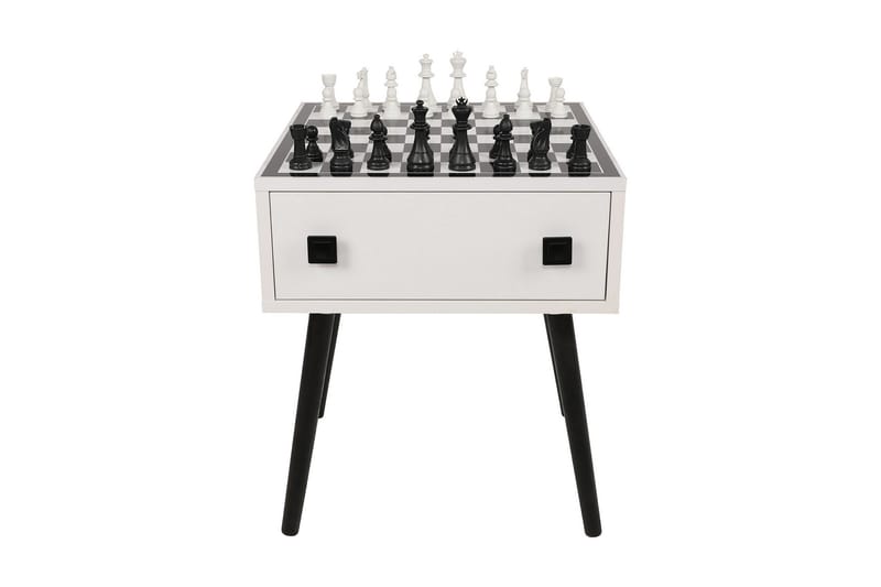IREYNE Schackbord 50 cm Vit/Svart - Schackbord - Spelbord
