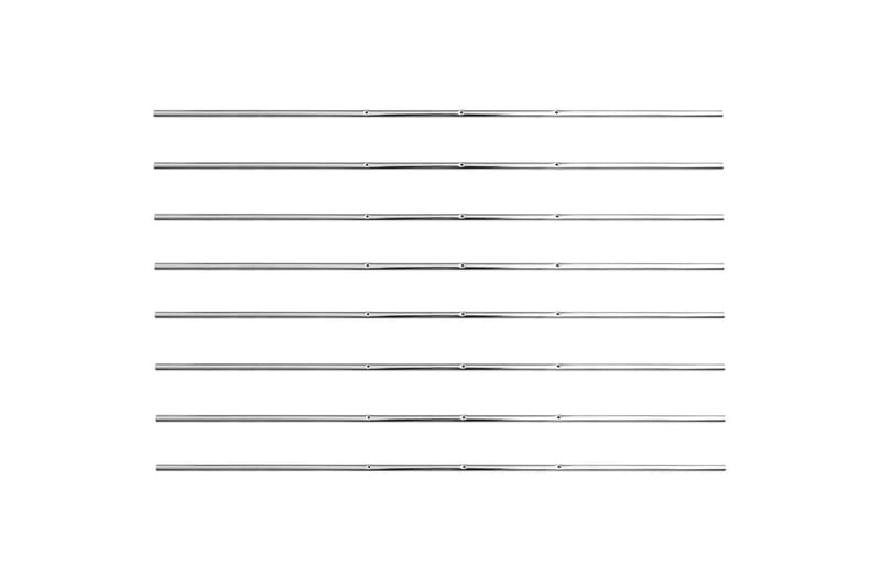 Stänger för fotbollsbord 8 st 15,9 mm - Silver - Möbler - Spelrum - Spelbord - Bordsfotboll