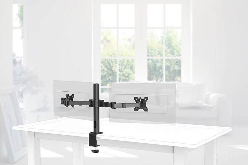 HAMA Monitorfäste För Två Bildskärmar 13- 35 - Möbler - Tillbehör & accessoarer - Bordstillbehör