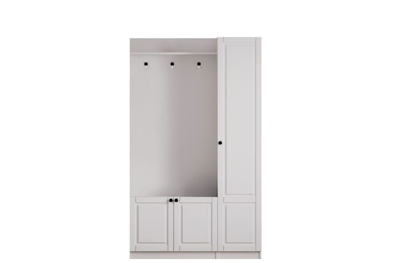 Alvric Hatthylla 120 cm, Matt Vit