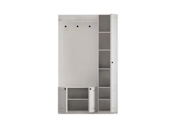 Alvric Hatthylla 120 cm - Matt Vit - Möbler - Hall & entré - Möbelset för hall & entré