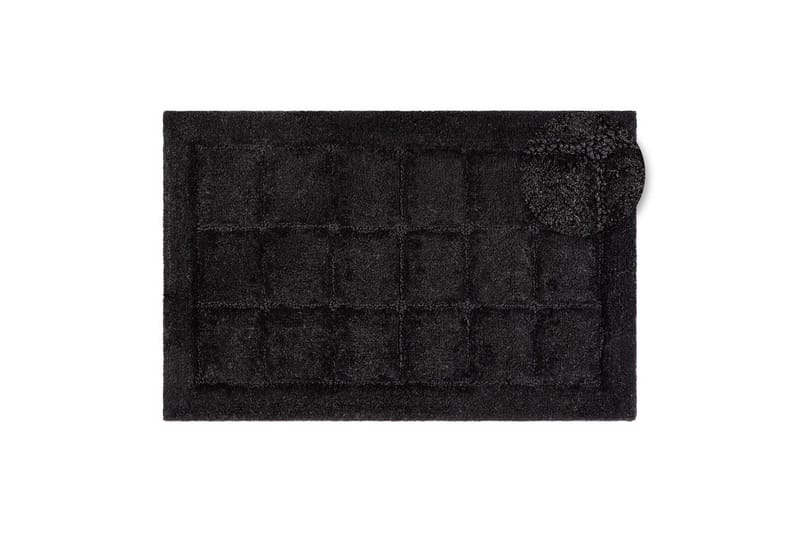 Badrumsmatta Square - 50x80 cm, Black - Textilier & mattor - Mattor - Små mattor
