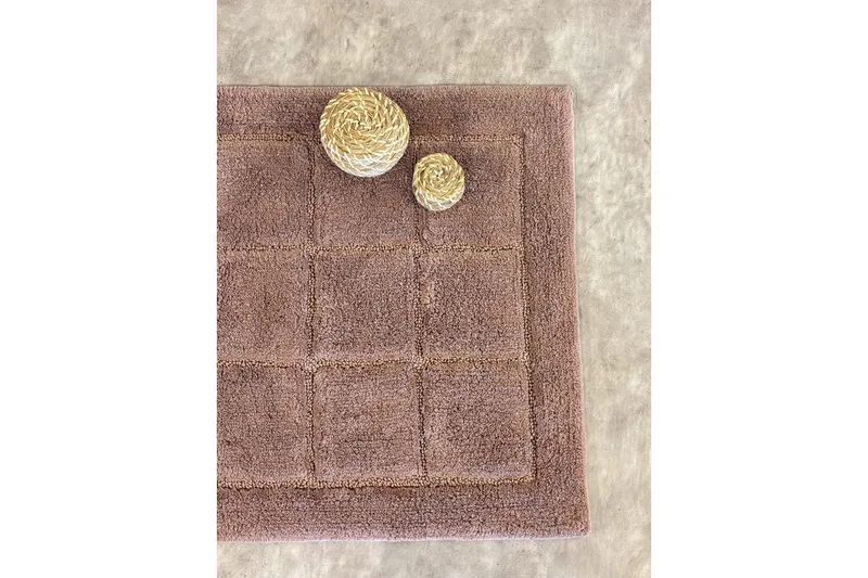 Badrumsmatta Square - 50x80 cm, Dusty Pink - Textilier & mattor - Mattor - Badrumsmattor