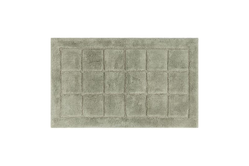 Badrumsmatta Square - 50x80 cm, Light Green - Möbler - Tillbehör & accessoarer - Badrumstillbehör