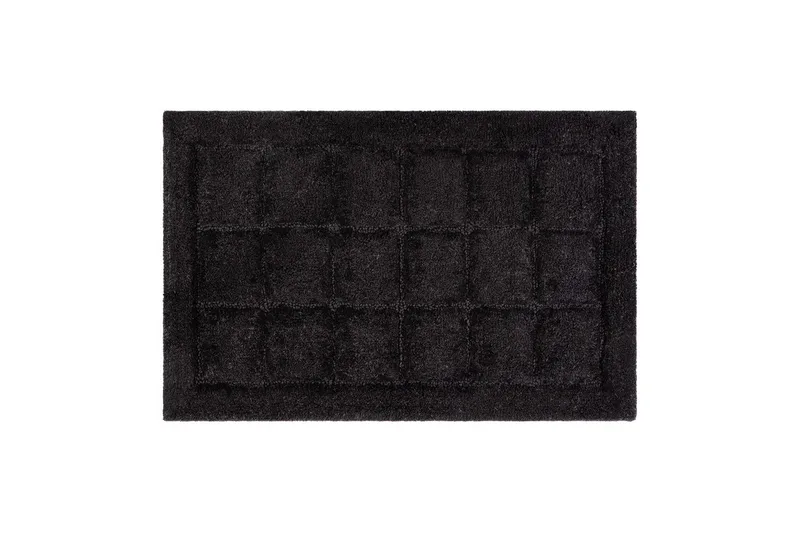 Badrumsmatta Square, 70x120 cm, Black
