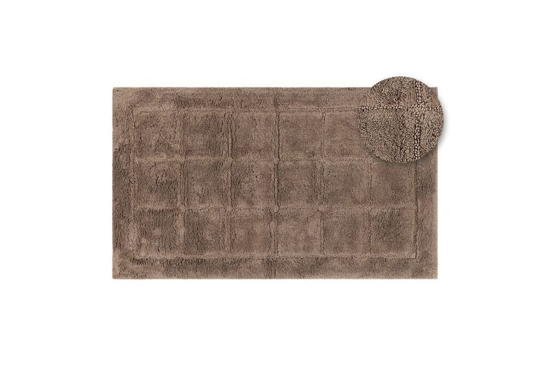 Badrumsmatta Square - 70x120 cm, Dark Linen - Textilier & mattor - Mattor - Badrumsmattor