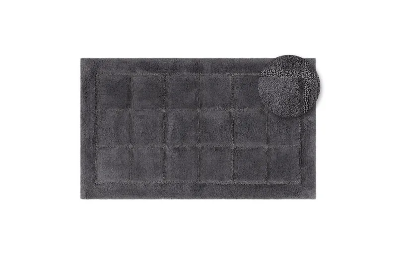 Badrumsmatta Square - 70x120 cm, Grey - Textilier & mattor - Mattor - Små mattor