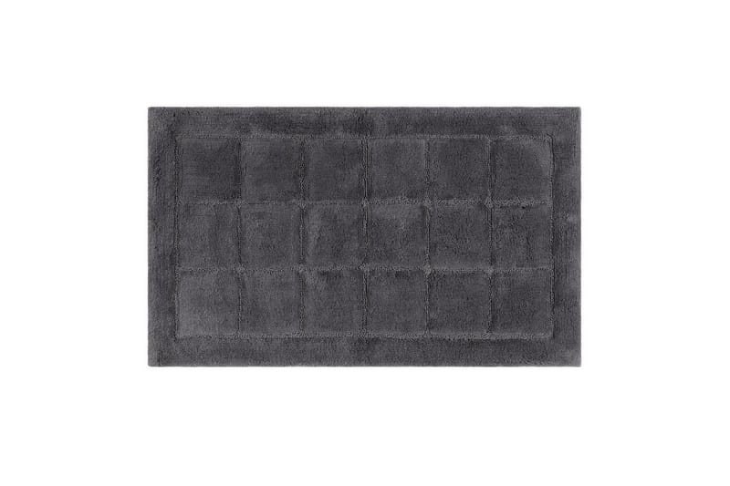 Badrumsmatta Square - 70x120 cm, Grey - Möbler - Tillbehör & accessoarer - Badrumstillbehör