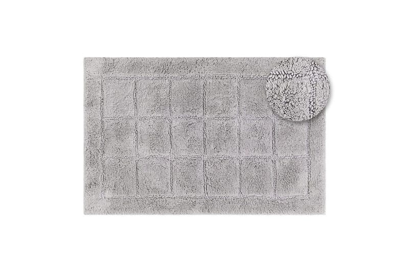 Badrumsmatta Square - 70x120 cm, Silver - Textilier & mattor - Mattor - Små mattor