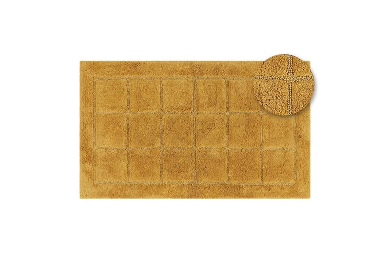 Badrumsmatta Square - 70x120 cm, Yellow - Textilier & mattor - Mattor - Små mattor
