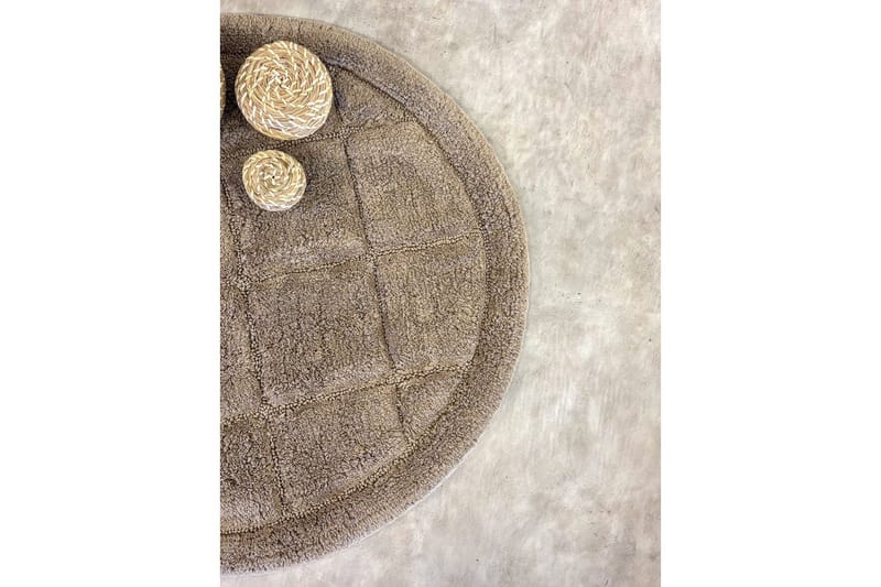 Badrumsmatta Square - 80x80 cm, Dark Linen - Textilier & mattor - Mattor - Badrumsmattor