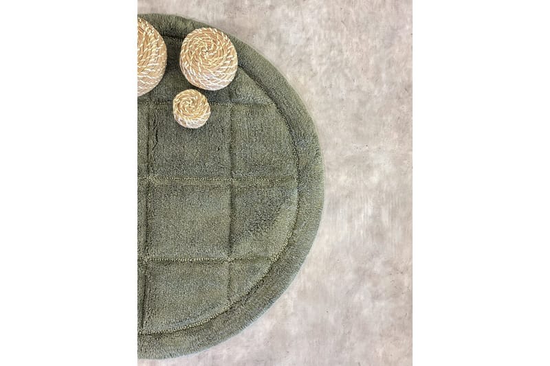 Badrumsmatta Square - 80x80 cm, Emerald Green - Möbler - Tillbehör & accessoarer - Badrumstillbehör