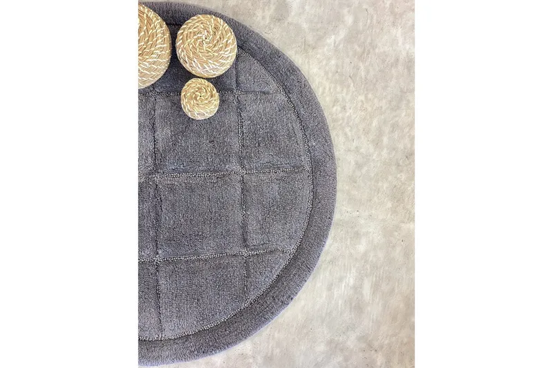 Badrumsmatta Square - 80x80 cm, Grey - Textilier & mattor - Mattor - Badrumsmattor