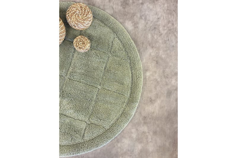 Badrumsmatta Square - 80x80 cm, Light Green - Möbler - Tillbehör & accessoarer - Badrumstillbehör