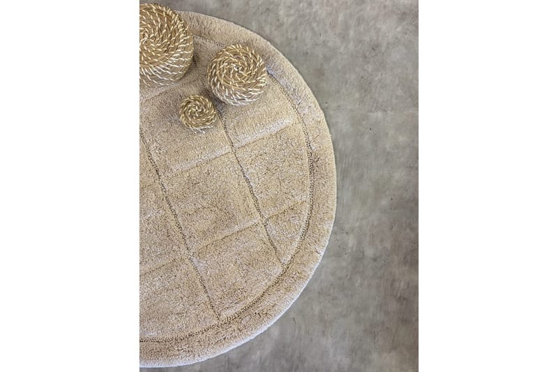 Badrumsmatta Square - 80x80 cm, Nature - Möbler - Tillbehör & accessoarer - Badrumstillbehör