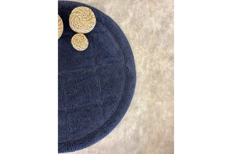 Badrumsmatta Square - 80x80 cm, Navy Blue - Textilier & mattor - Mattor - Badrumsmattor