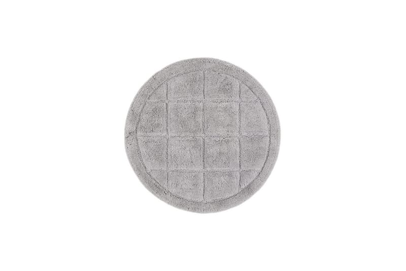 Badrumsmatta Square - 80x80 cm, Silver - Möbler - Tillbehör & accessoarer - Badrumstillbehör