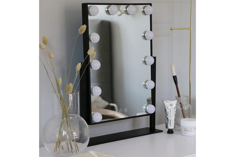 BATHLIFE SKÖNA Sminkspegel Svart - Möbler - Tillbehör & accessoarer - Badrumstillbehör