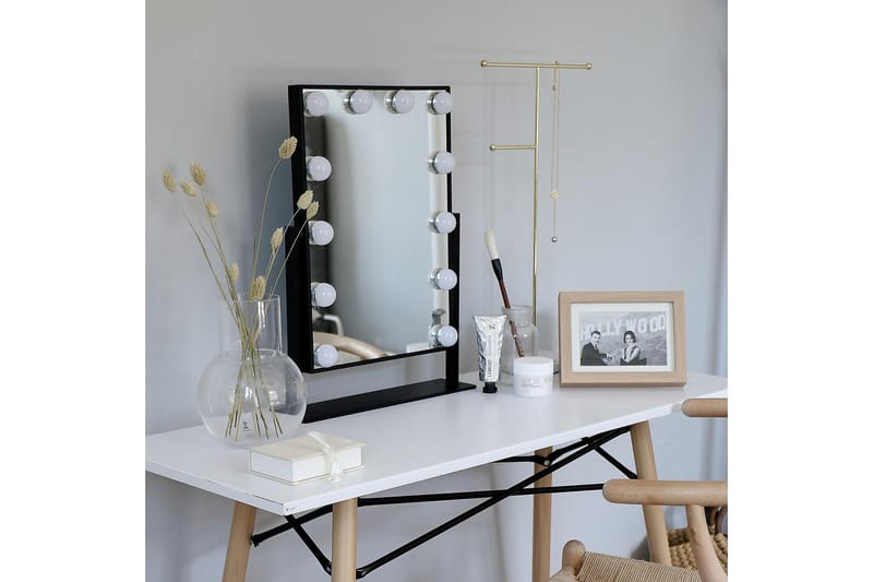 BATHLIFE SKÖNA Sminkspegel Svart - Möbler - Tillbehör & accessoarer - Badrumstillbehör
