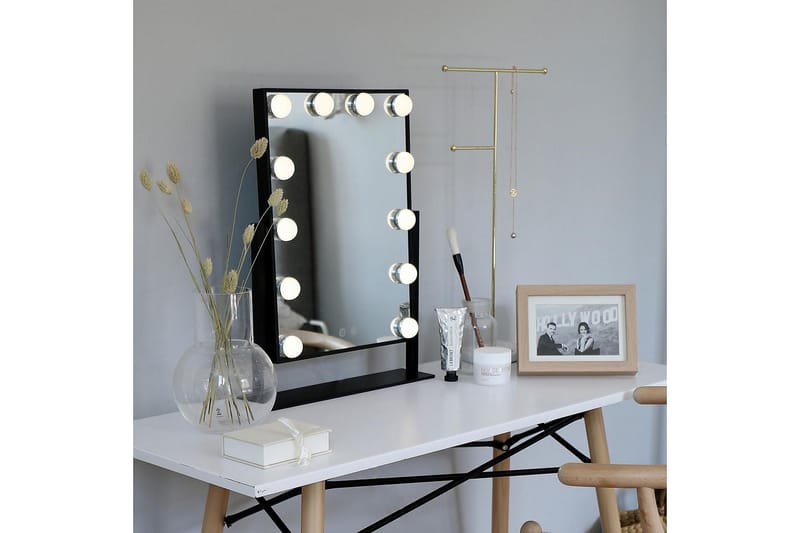 BATHLIFE SKÖNA Sminkspegel Svart - Möbler - Tillbehör & accessoarer - Badrumstillbehör