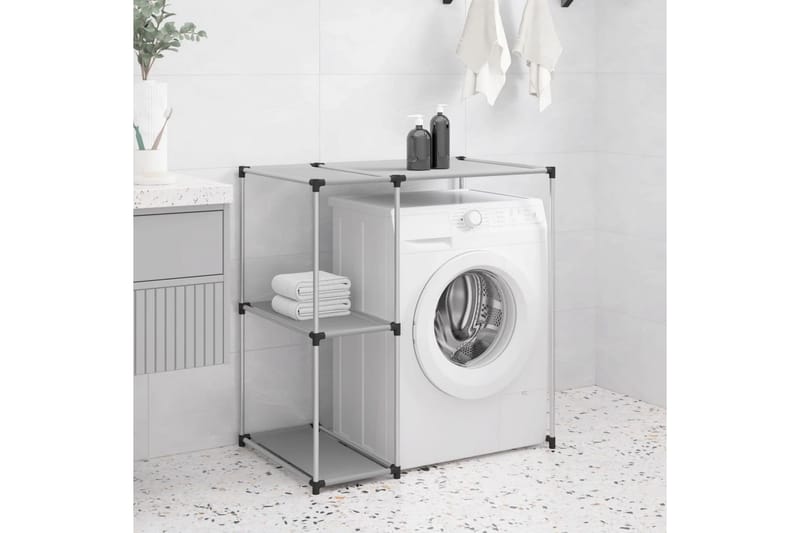 beBasic Hylla för tvättmaskin grå 87x55x90,5 cm järn - Handdukshängare