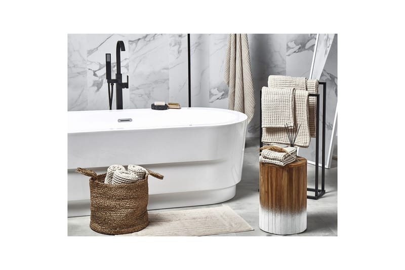 Handduk Areora set om 11 Beige - Beige - Möbler - Tillbehör & accessoarer - Badrumstillbehör - Handdukshängare