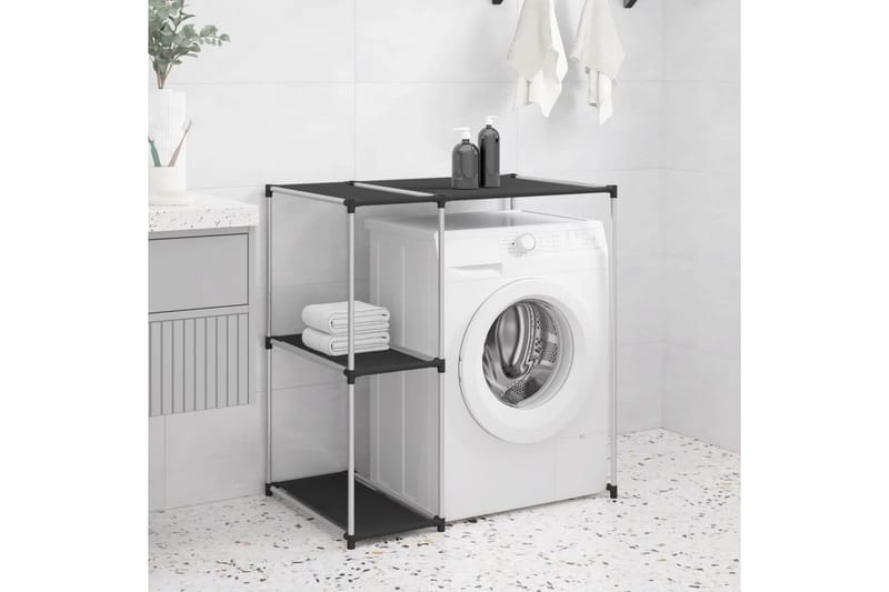 beBasic Hylla för tvättmaskin svart 87x55x90,5 cm järn - Handdukshängare