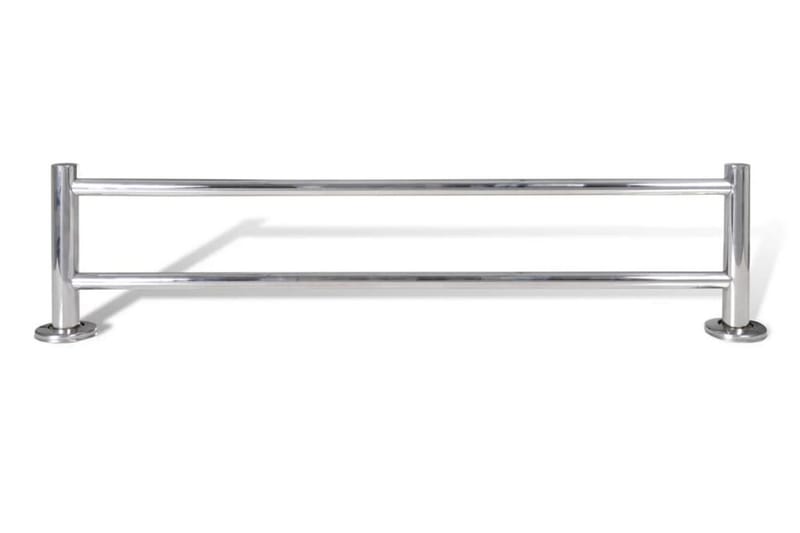 Handdukshängare 2 rör rostfritt stål - Silver - Möbler - Tillbehör & accessoarer - Badrumstillbehör - Handdukshängare