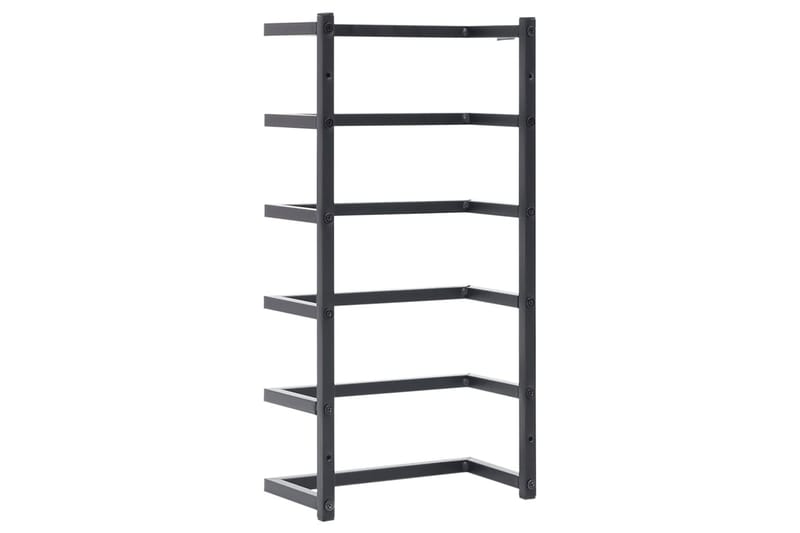 Handdukshängare svart 24x12x48 cm stål - Svart - Möbler - Tillbehör & accessoarer - Badrumstillbehör - Handdukshängare