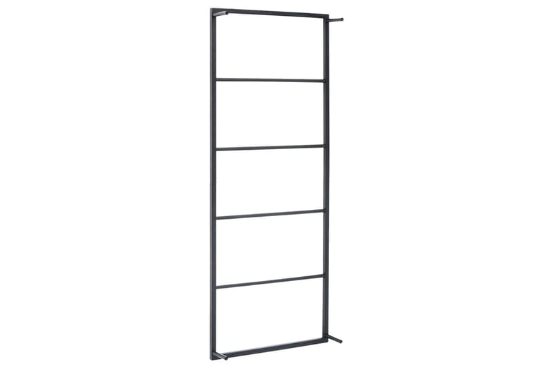 Handdukshängare svart 45x10x115 cm stål - Svart - Möbler - Tillbehör & accessoarer - Badrumstillbehör - Handdukshängare