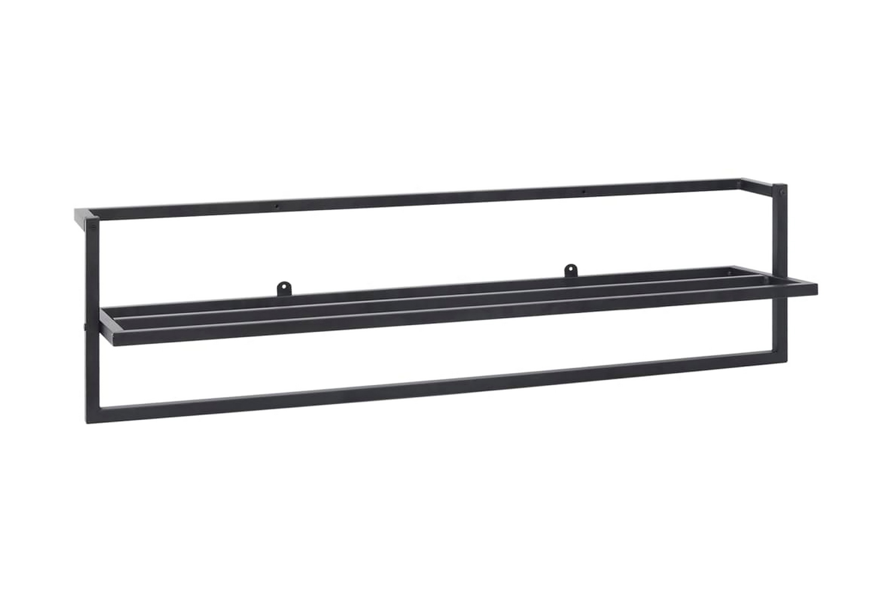 Handdukshängare svart 95x25x22 cm stål – Svart