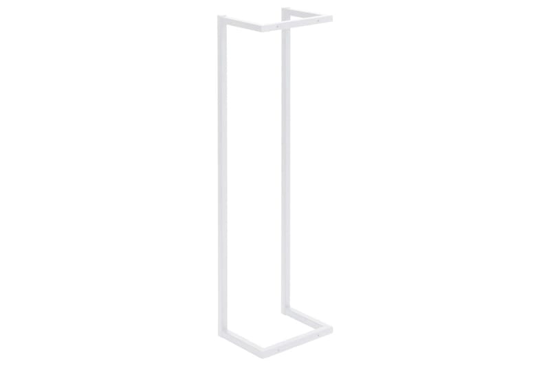 Handdukshängare vit 25x20x95 cm stål - Vit - Möbler - Tillbehör & accessoarer - Badrumstillbehör - Handdukshängare