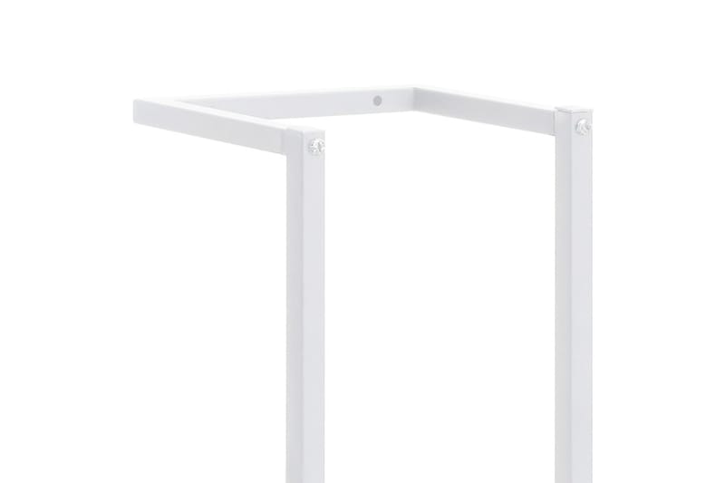 Handdukshängare vit 25x20x95 cm stål - Vit - Möbler - Tillbehör & accessoarer - Badrumstillbehör - Handdukshängare