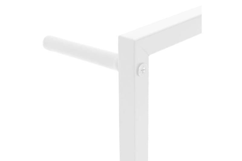 Handdukshängare vit 60x10x116 cm stål - Vit - Möbler - Tillbehör & accessoarer - Badrumstillbehör - Handdukshängare