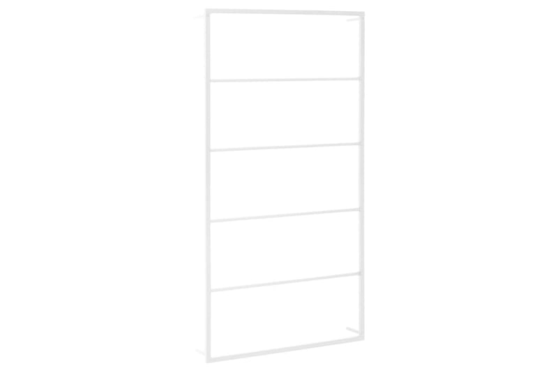 Handdukshängare vit 60x10x116 cm stål - Vit - Möbler - Tillbehör & accessoarer - Badrumstillbehör - Handdukshängare