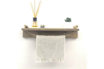 Raianna Handdukshållare 50 cm - Valnöt - Möbler - Tillbehör & accessoarer - Badrumstillbehör - Handdukshängare