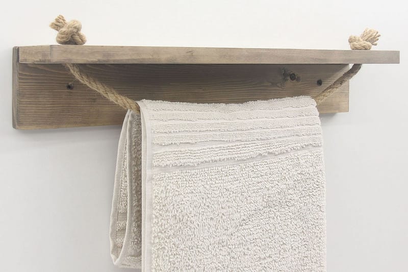 TAKEUCHI Toalettpappershållare 50 cm Valnöt - Möbler - Tillbehör & accessoarer - Badrumstillbehör - Handdukshängare