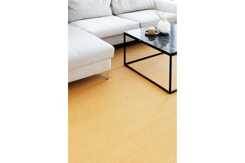 LYYRA Matta Rund 160 cm Gul - Vm Carpet - Möbler - Tillbehör & accessoarer - Badrumstillbehör