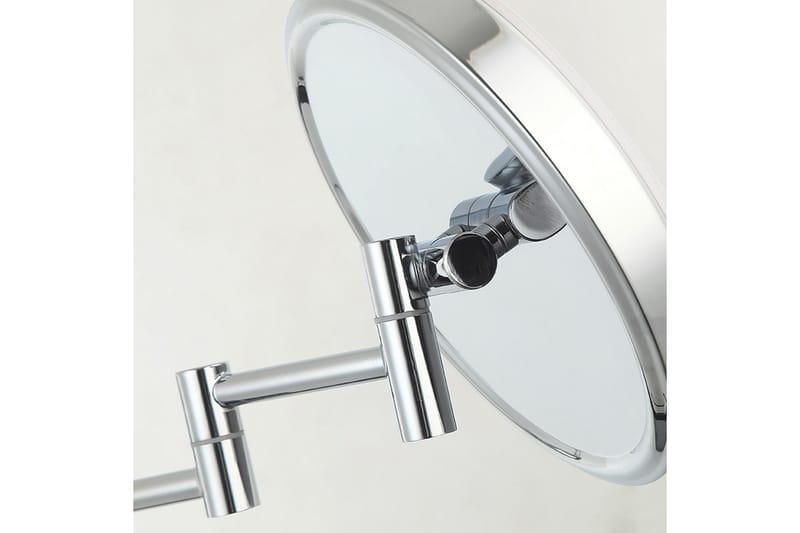 Millie Sminkspegel på arm med LED-belysning x cm Krom - Badrumstillbehör - Sminkspegel