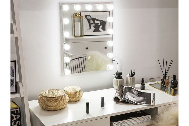 RAISANEN Spegel LED 40x50 cm Transparent - Sminkspegel - Badrumstillbehör